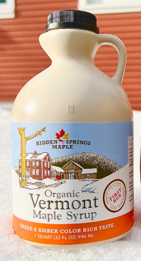 2024 First Run Organic Maple Syrup (Quart, Amber Rich)